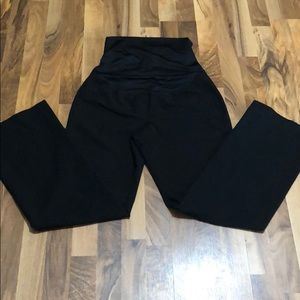LOFT Full Panel Black Maternity Dress Pants